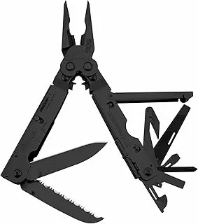 Herramientas SOG PowerAssist Multi-Tool B66 N-CP 16, óxido negro, funda de nailon