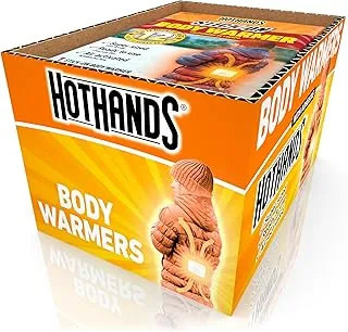 HotHands - Calentadores corporales adhesivos de 12 horas, paquete a granel de calentadores activados por aire, 20 calentadores individuales, hasta 240 horas de calor constante, calor sobre la marcha