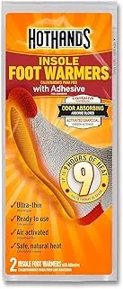 HotHands - Calentadores de plantilla para pies con adhesivo – Calentadores naturales, seguros, sin olor, activados con aire, de larga duración – hasta 9 horas de calor