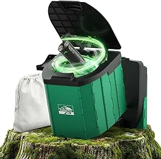 Inodoro portátil para acampar – Orinal plegable de viaje para adultos | Orinal Porta compacto y resistente para camping, senderismo, viajes en coche y emergencias – Comodidad en cualquier lugar