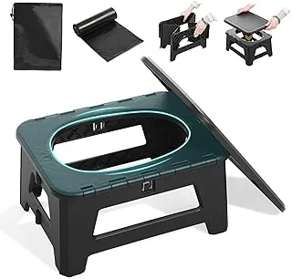 Inodoro portátil plegable para automóvil, orinal colapsable, inodoro de emergencia, inodoro temporal para acampar al aire libre, viajes por carretera, atascos de tráfico, navegación y pesca
