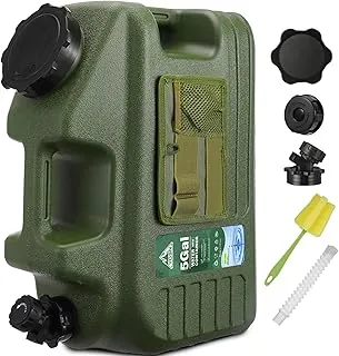 Jarra de Agua de 5 Galones, Contenedor de Agua para Camping, Dispensador de Agua Portátil sin BPA con Espiga, Jarra de Agua para Camping a Prueba de Fugas de Gran Capacidad para Almacenamiento de
