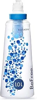 Katadyn BeFree - Botella de filtro de agua plegable ultraligera de 1.0L para senderismo, camping, mochilero