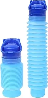 KEUYE Botella de orina para hombre, 2 unidades, orinal de emergencia ajustable de 25.4 fl oz, botella de orina de viaje portátil y a prueba de fugas para hombres que conducen, urinarios plegables, mini inodoro móvil para campamento, atascos de tráfico, al aire libre