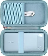 khanka Estuche de viaje para banco de energía Anker, cargador portátil de 20,000 mAh, solo funda (violeta)