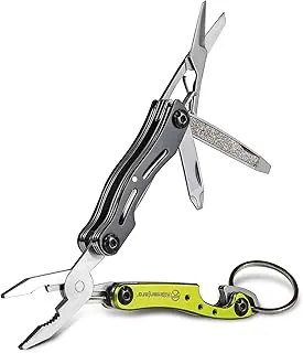 Kilimanjaro 910055 Ascend - Multiherramienta 9 en 1 con cumplimiento TSA, alicates de punta larga, pelacables, abridor de botellas, tijeras, destornillador Phillips y ranurado, lima de un solo corte