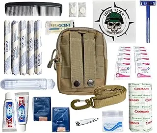 Kit de higiene de supervivencia premium – Suministros de higiene de camping – Kit de 72 horas – Bolsa MOLLE – Emergencias, bolsas de insectos, huracanes – Kit de higiene de preparación para desastres
