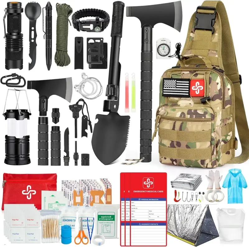 Kit Supervivencia 262 Piezas Todo Incluido