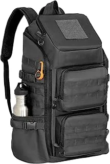 kokkoya Mochilas tácticas ligeras con compartimento para portátil para hombres 40L EDC MOLLE estilo militar de 17 pulgadas con portavasos, viaje senderismo mochila