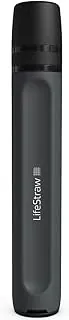 LifeStraw Peak Series - Pajilla de filtro de agua personal para filtración de respaldo, emergencia, supervivencia e hidratación ultraligera, sin BPA, gris montaña oscuro