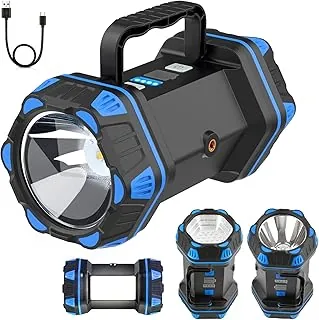 Linterna de camping LED recargable, linterna de campamento de 1500 lm, 8 modos de luz, luces de campamento de capacidad 4800, luz de flash brillante portátil para emergencias, cortes de energía