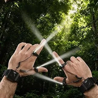 Linternas de dedo recargables ligeras y ajustables, regalos para hombres y mujeres, luces LED de dedos manos libres para camping, pesca, senderismo, reparación, día del padre, Navidad, regalo de