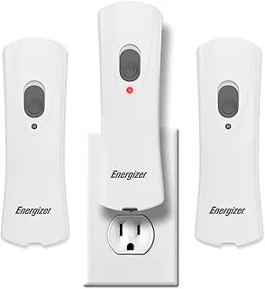 Linternas LED recargables con encendido automático Energizer (paquete de 3) para fallas de energía en el hogar, linterna LED enchufable para cortes de energía, luz nocturna, preparación para huracanes