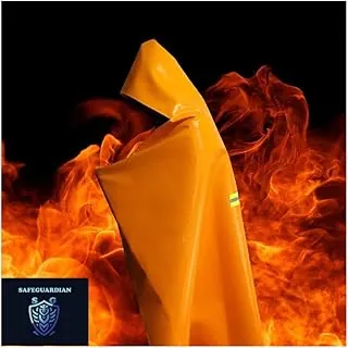 Manta ignífuga | Manta con capucha para incendios | Mantas de emergencia contra incendios para cuerpo completo | Capa con capucha de escape de incendios de emergencia con tiras