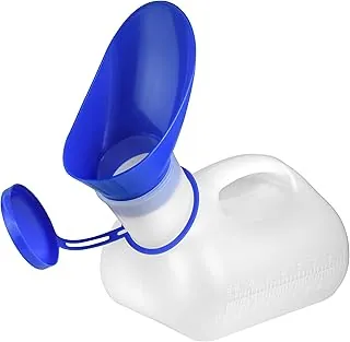 MaxiCare Orinal Femenino a Prueba de Derrames - Embudo Portátil para Orinar para Mujeres 32 Oz | Dispositivo Resistente para Orinar con Tapa para Análisis de Orina de Emergencia, Viajes, Automóvil y