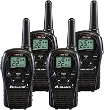 Midland LXT500VP3 FRS Radios bidireccionales - Paquete de 4 paquetes con cargadores