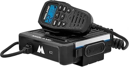 Midland® MXT575 GMRS Radio móvil, radio bidireccional con escaneo y alerta meteorológica NOAA - para granjas, ranchos, overlanding - compatible con repetidor, micrófono de control integrado, montaje