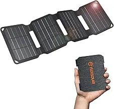 Mini panel solar de 10 W, cargador solar USB plegable portátil IP67 impermeable cargador de batería solar para ventilador pequeño, cámara, bomba de agua, bicicleta, banco de energía, linterna de