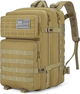 Mochila Táctica 45L, Mochila Militar del Ejército, Resistente al Agua, Paquete MOLLE, Mochila de 3 Días de Gran Capacidad para Hombres y Mujeres, Equipo Duradero para Actividades al Aire Libre