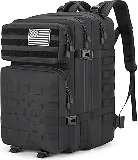 Mochila Táctica de 45L del Ejército Militar, Mochila Resistente al Agua MOLLE EDC, Bolsa Grande de 3 Días Bug Out para Hombres y Mujeres, Equipo Duradero para Exteriores para Senderismo, Camping, Caza