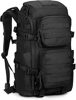 Mochila táctica de 45L, mochila militar Molle con compartimento para laptop de 17 pulgadas, mochila de supervivencia grande para senderismo y viajes al aire libre
