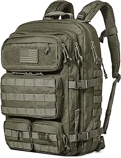 Mochila Táctica Falko para Hombre y Mujer 50L Mochila 2.4 Veces Más Fuerte Mochila Militar Grande Tipo Molle, Mochila de Emergencia para Exteriores