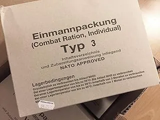MRE Ejército Alemán EPA 24hr Ración de Combate Tipo 3