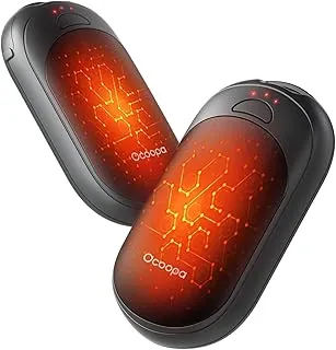 OCOOPA Calentadores de manos magnéticos recargables, paquete de 2, calentadores de manos eléctricos, calefacción inteligente con certificación UL, 3 ajustes, calentador portátil, bolsillo ultra