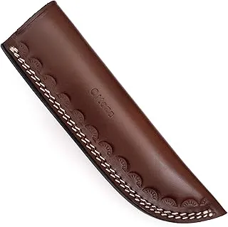 Ottoza TOP GRAIN - Fundas de cuero para cuchillos de hoja fija, funda de cuchillo de cuero para cinturón, funda de cuchillo de cuero para cinturón, soporte para cuchillo, funda vertical para cuchillo para cinturón n.º: 111