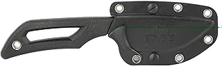 OUTDOOR EDGE Pivote | Cuchillo de hoja fija de punta de caída de 2.5 pulgadas con funda | Cuchillo EDC para hombres con clip giratorio para transporte vertical, en ángulo u horizontal, perfecto para