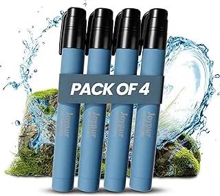 Pajita de Filtro de Agua Portátil para Supervivencia, Equipo Esencial para Acampar y Senderismo, Pajita de Purificación de Agua para Viajes, Ciclismo y Preparación para Emergencias
