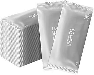 Paquete de 200 toallitas húmedas envueltas individualmente, toallitas húmedas para manos, agua pura, para bodas, barbacoas, fiestas y viajes, kit de toallitas desechables para manos