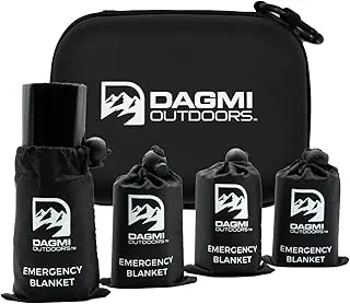Paquete de 4 mantas térmicas de Mylar de emergencia. Mantas espaciales para kits de supervivencia y clima frío extremo, diseño de la NASA, perfecta para supervivencia de campamento