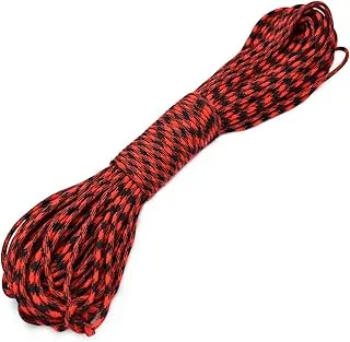 Paracaídas tipo III de 7 hebras de 100 pies tipo III 550 (88# rojo+camuflaje negro)