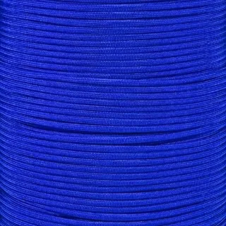 Paracord Planet Paracord de Color Sólido 550lb – Cordón de Nylon Tipo III de 7 Hebras para Tareas en Interiores y Exteriores – Azul Eléctrico (100 pies)