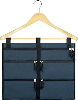 Percha segura para dinero en efectivo, bolsillo seguro Bukere Secret para el hogar, viajes, dormitorio universitario, bolsa grande con cremallera, ideal para almacenar dinero, joyas, pasaporte, documentos