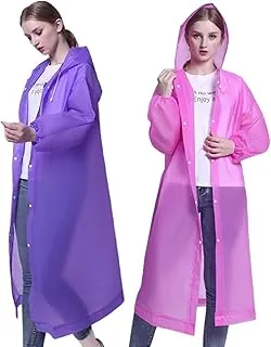Poncho de lluvia para adultos, reutilizables, paquete de 2 a 5 unidades, capa impermeable de EVA con capucha, equipo de lluvia para hombres y mujeres