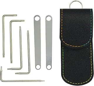 Práctico juego de 7 llaves multiherramienta para L-eatherman multiherramientas, ideal para mantenimiento de múltiples herramientas, llaves de tuerca moleteadas, amplia compatibilidad con