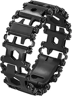 Pulsera de herramientas de acero inoxidable para hombres, compatible con LEATHERMAN TREAD y correa de reloj, 29 en 1, pulsera multifunción de supervivencia para senderismo, camping y viajes