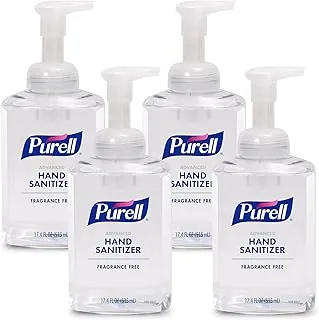 Purell Advanced 5009-04 - Botella de espuma desinfectante de manos sin fragancia, botella de mesa de 17.4 onzas líquidas (paquete de 4)