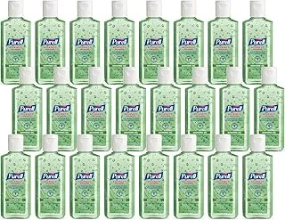 PURELL Advanced 9631-24 - Gel calmante desinfectante de manos, aroma fresco, botella con tapa abatible de tamaño de viaje de 4 onzas líquidas (paquete de 24)
