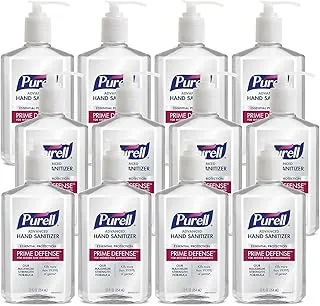 Purell PRIME DEFENSE™ Advanced Hand Sanitizer, botella con bomba de 12 onzas líquidas, caja de 12 botellas