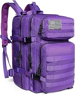 QT&QY - Mochila táctica militar de 45L, mochila de senderismo y escalada, mochila de asalto de la armada, para empacar para 3 días de actividades en el exterior