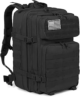 QT&QY - Mochila táctica militar de 45L, mochila de senderismo y escalada, mochila de asalto de la armada, para empacar para 3 días de actividades en el exterior