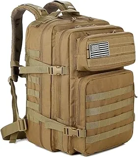 QT&QY - Mochila táctica militar de 45L, mochila de senderismo y escalada, mochila de asalto de la armada, para empacar para 3 días de actividades en el exterior
