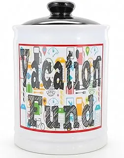 Regalos de vacaciones, alcancía de Cottage Creek Vacation Fund, nuestra caja de ahorros para viajes de aventura, tarro de dulces