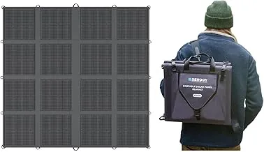 RENOGY REGO Panel solar portátil de 400 W, manta solar Renogy tipo N, panel solar plegable, 25% de alta eficiencia, cargador de panel solar ligero para camping, RV, marina, SUV, aplicaciones fuera de