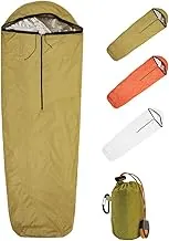 Saco de Dormir de Emergencia Térmico Bivvy, Sacos de Dormir de Supervivencia Ligeros Térmicos Bivy Saco Portátil, Compacto, Impermeable, Reutilizable para Camping, Senderismo, Exterior