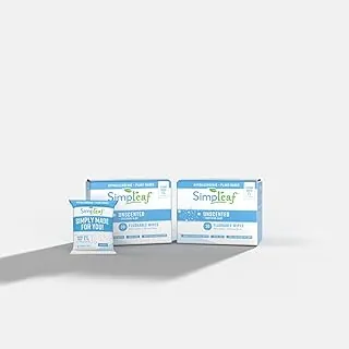 Simpleaf Toallitas húmedas desechables sin perfume | Sin parabenos ni alcohol | Hipoalergénico y seguro para pieles sensibles | Fórmula calmante de aloe vera | (30 x 2 toallitas de un solo paquete), 60 unidades en total