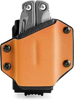 TACTICAL GEEK TX1 - Funda multiherramienta, funda multiherramienta EDC, funda ajustable con clip trasero para cinturón, multiherramienta no incluida (naranja)